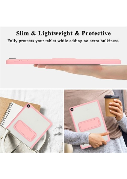 Apple iPad 8. Nesil (2020) 10.2 Uyumlu Yatay Stand Olabilen Antishock Köşe ve Kamera Korumalı Arka Yüzeyi Mat Threxi Kılıf A2270 A2428 A2429 A2430 fırsatları