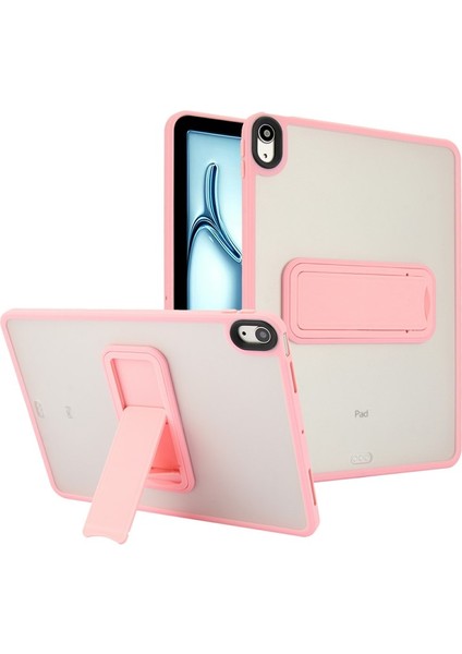 Apple iPad Air 11 Inc M2 (2024) Uyumlu Yatay Stand Olabilen Antishock Köşe ve Kamera Korumalı Arka Yüzeyi Mat Threxi Kılıf A2902 A2903