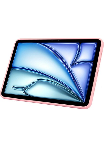 Apple iPad Air 11 Inc M2 (2024) Uyumlu Yatay Stand Olabilen Antishock Köşe ve Kamera Korumalı Arka Yüzeyi Mat Threxi Kılıf A2902 A2903