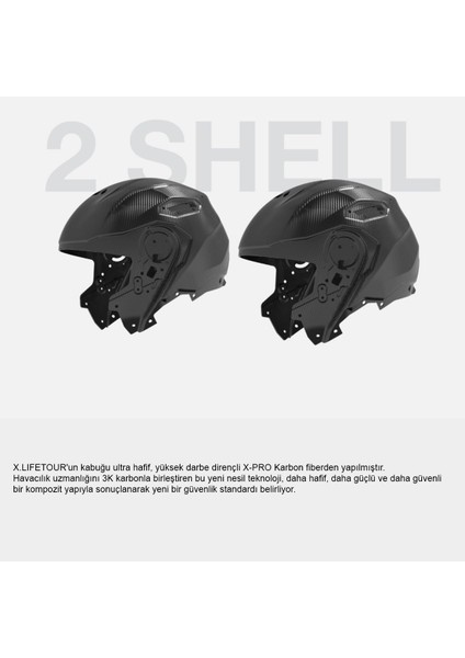 X.lıfetour Zero Pro Mat Karbon Kask