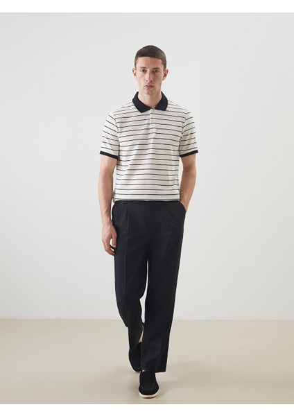 Standart Kalıp Keten Karışımlı Erkek Pantolon (S5)