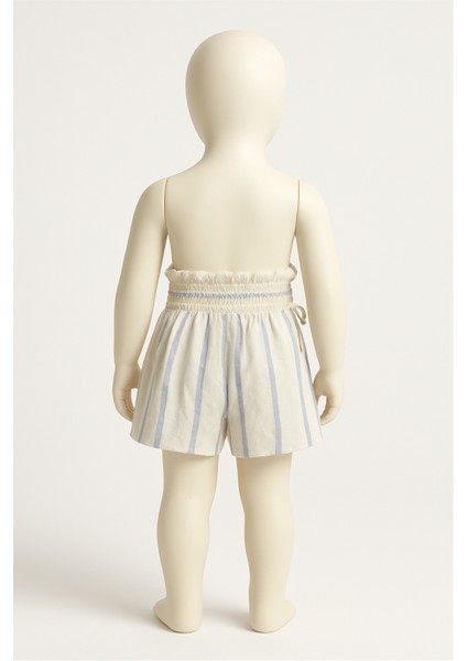 Kız Çocuk Çizgili Şort Krem fiyatları