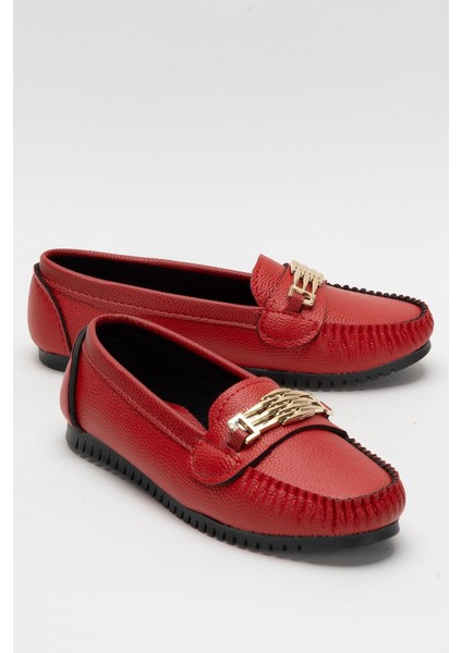 Kadın Hafif Taban Günlük Rahat Babet Kırmızı fiyatları