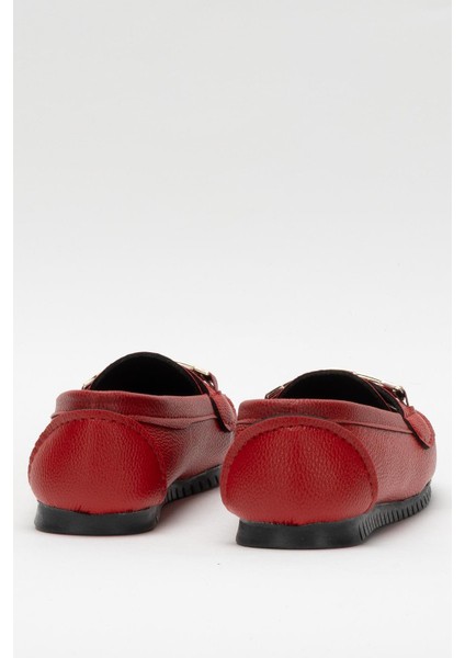 Kadın Hafif Taban Günlük Rahat Babet Kırmızı fırsatları