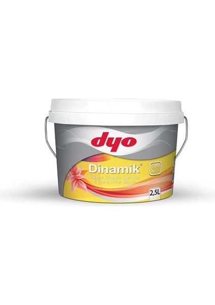 2,5lt Dinamik Ipekmat Silikonlu Silinebilir Iç Cephe Duvar Boyası (0986) Begonya