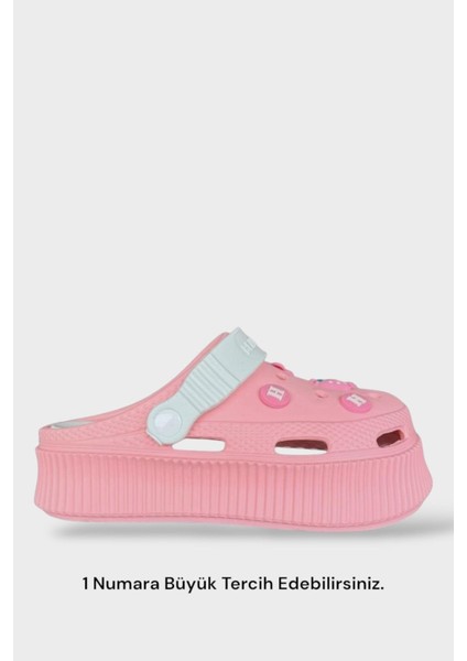 Yüksek Comfort Taban Kadın Sandalet PUDRA - BEYAZ