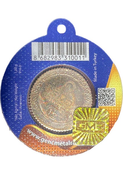 1 gr 22 Ayar Gmr Gram Altın fiyatları