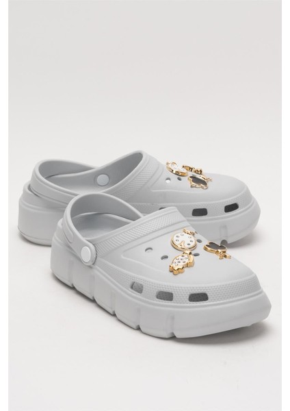 Kadın Sandalet Yüksek Tabanlı Gri Eva Malzeme İle Rahat Comfort Tasarım fiyatları