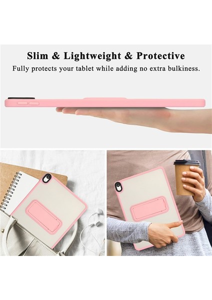Apple iPad Air 5 (10.9) 2022 Uyumlu Yatay Stand Olabilen Antishock Köşe ve Kamera Korumalı Arka Yüzeyi Mat Threxi Kılıf A2588 A2589 A2591 fırsatları