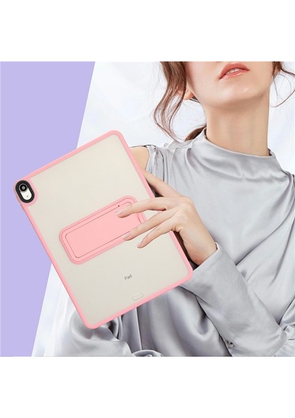 Apple iPad Air 5 (10.9) 2022 Uyumlu Yatay Stand Olabilen Antishock Köşe ve Kamera Korumalı Arka Yüzeyi Mat Threxi Kılıf A2588 A2589 A2591