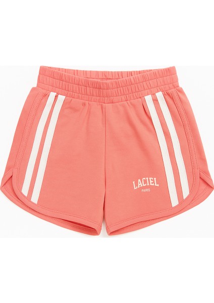 Kız Çocuk Çizgili Lacıel Şort Pembe