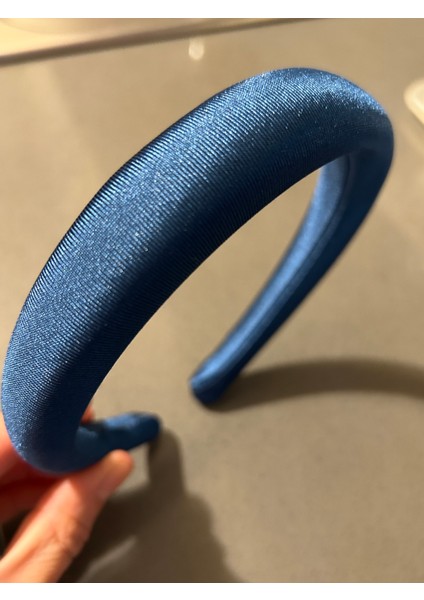 Saten Saç Aksesuarı Mavi Ince Yumuşak Kadın Saç Tacı modelleri