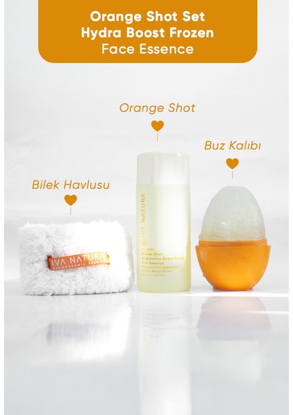 Orange Face Shot - Frozen Face Essence 3'lü Set (ESSENCE+HAVLU+BUZ KALIBI) fiyatları