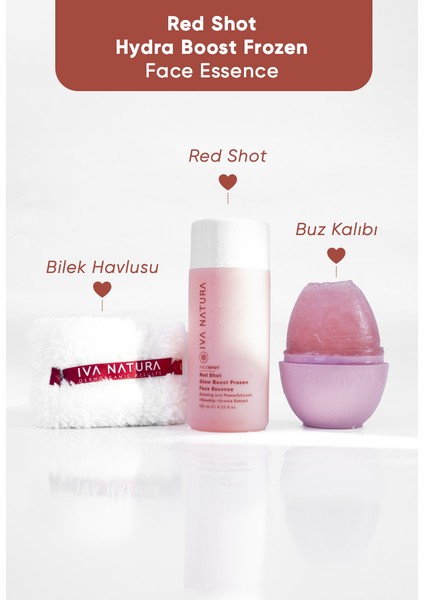 Red Face Shot - Frozen Face Essence 3'lü Set (ESSENCE+HAVLU BİLEKLİK+BUZ KALIBI)