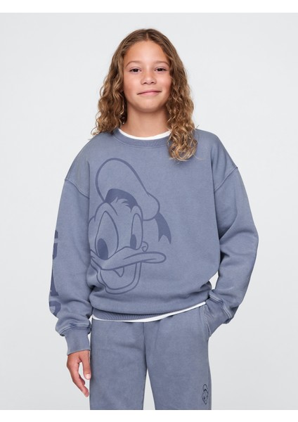 Erkek Çocuk Mavi Gap × Disney Gap Logo Vintage Soft Fleece Sweatshirt fırsatları