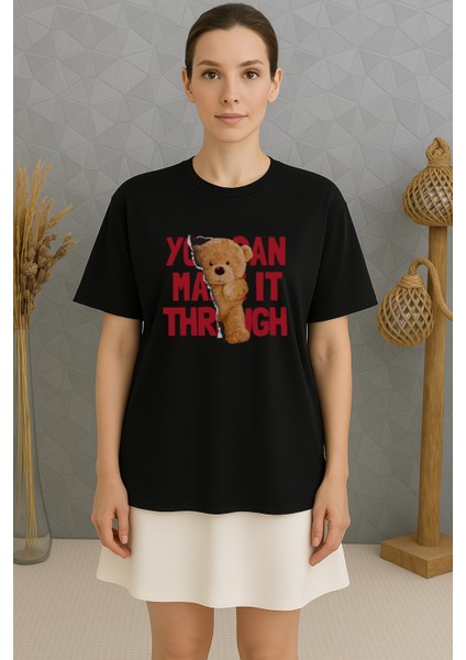 Boxy Oversize Unisex %100 Pamuk Premium Baskılı T-Shirt fiyatları