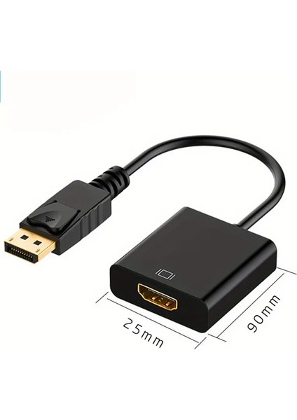 DisplayPort DP To Hdmi Kablo Display Port Çevirici Dönüştürücü Adaptör 3D 1080P Full HD Cabble Dönüştürücü Kablosu