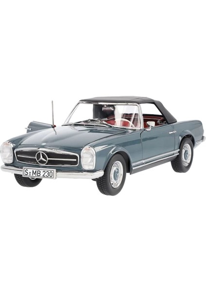 Mercedes-Benz 1:18 Ölçek 230 Sl Pagode W113 Cabrio Mavi-Gri Model Araba