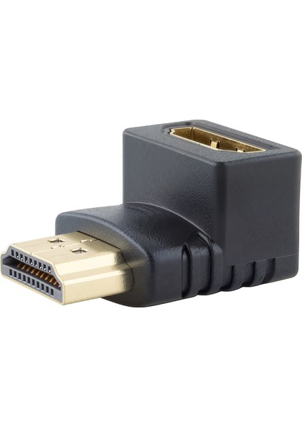 HDMI L Tipi Erkek – Dişi Adaptör – 4K Destekli, 90° Köşe Dönüştürücü, Tv Uyumlu
