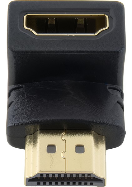 HDMI L Tipi Erkek – Dişi Adaptör – 4K Destekli, 90° Köşe Dönüştürücü, Tv Uyumlu