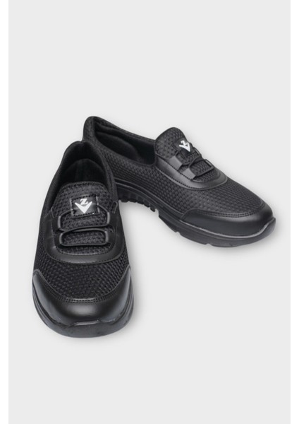 Kadın Ortopedik Fileli Anne Babet Günlük Ayakkabı Siyah fırsatları