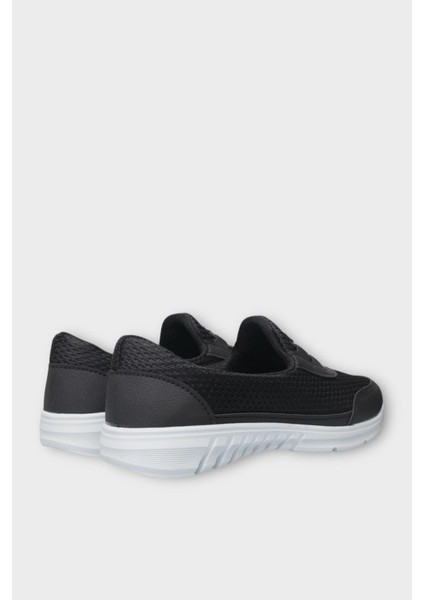 Kadın Ortopedik Fileli Anne Babet Günlük Ayakkabı Siyah - Beyaz indirimleri