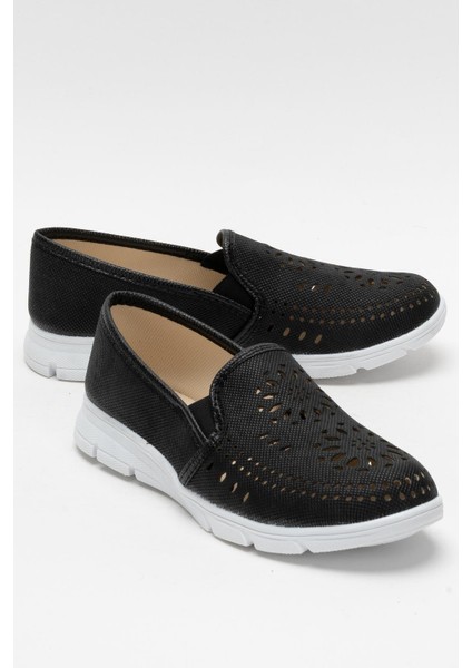 Kadın Lazer Desenli Günlük Kadın Spor Ayakkabı Siyah fiyatları