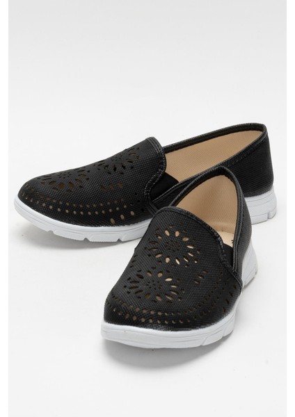 Kadın Lazer Desenli Günlük Kadın Spor Ayakkabı Siyah indirimleri