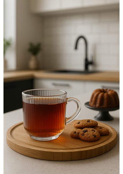 Gravürlü 6'lı Lüks Çay Kahve Sunum Fincanı Kulplu ve Çizgili modelleri