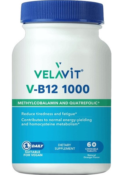 V-B12 1000 Takviye Edici Gıda 60 Tablet