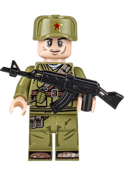 Uzun Ninja Uzay Savaşçısı Süper Kahraman Askeri Şekil Yapı Taşı Montaj Oyuncak (Yurt Dışından)