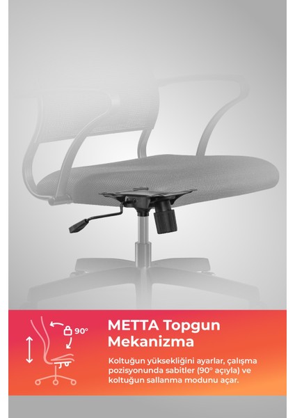 Ergolife Sit Air Ergonomik Çalışma Sandalyesi / Ofis Koltuğu - 572.60.1.222
