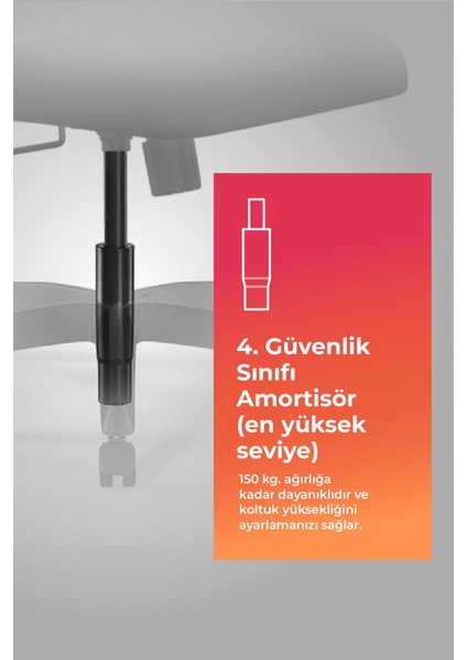 Ergolife Sit Air Ergonomik Çalışma Sandalyesi / Ofis Koltuğu - 572.60.1.222