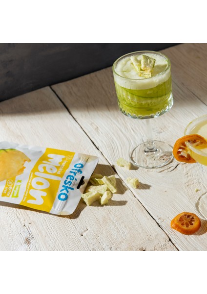 Kavun Kuru Meyve Cipsi 15 gr – İlave Şekersiz & Katkısız - Dondurularak Kurutulmuş Sağlıklı Atıştırmalık – Freeze Dried Kavun