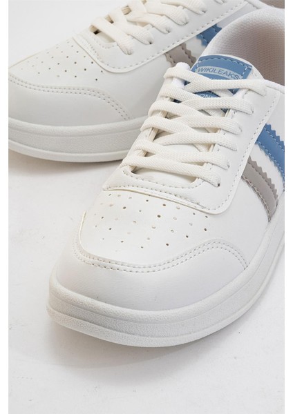 Kadın Günlük Spor Sneaker Ayakkabı Beyaz - Mavi modelleri