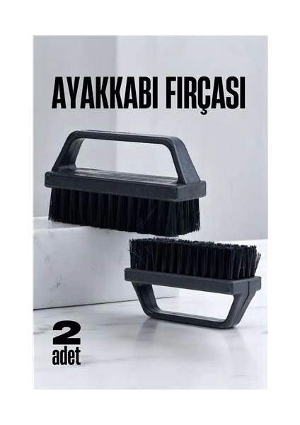 Sert Kıllı Ayakkabı Fırçası - Leke Çıkarıcı Elbise Fırçası 2 Adet