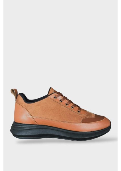 Bağcıklı Kadın Spor Sneaker Ayakkabı TABA