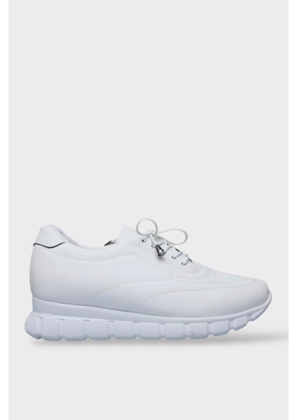 Kadın Günlük Rahat Comfort Taban Spor Sneaker Ayakkabı Beyaz