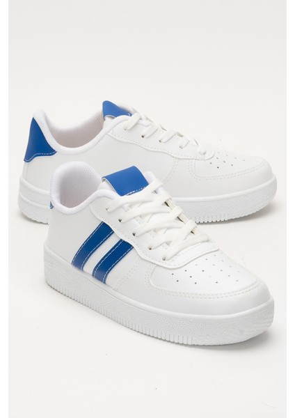 Unisex Bağcıklı GünlükSpor Sneaker Ayakkabı BEYAZ - MAVİ fiyatları