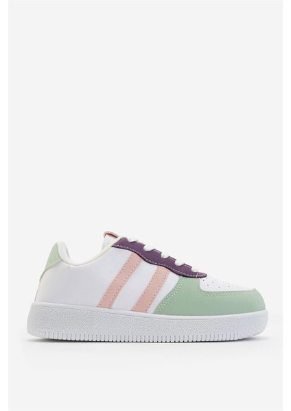 Unisex Bağcıklı GünlükSpor Sneaker Ayakkabı BEYAZ - YEŞİL