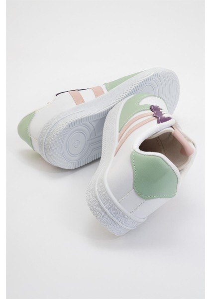 Unisex Bağcıklı GünlükSpor Sneaker Ayakkabı BEYAZ - YEŞİL fırsatları