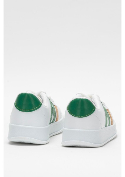Unisex Spor Sneaker Ayakkabı Beyaz - Yeşil fırsatları