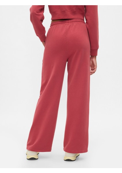 Kadın Kırmızı Gap × Disney Mickey Mouse Logo Wide-Leg Eşofman Altı fırsatları