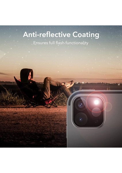 Apple iPad Pro 11 M4 (2024) 3D Kavisli Ultra Ince Temperli Kamera Koruyucu Cam A2836 A2837