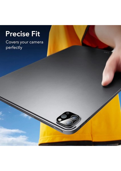 Apple iPad Pro 11 M4 (2024) 3D Kavisli Ultra Ince Temperli Kamera Koruyucu Cam A2836 A2837