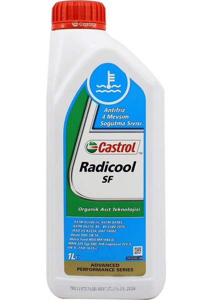 Radicool Sf Konsantre Antifriz 1 Lt Kırmızı Antifriz