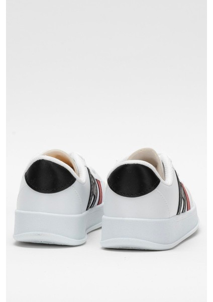 Unisex Spor Sneaker Ayakkabı Beyaz - Siyah fırsatları