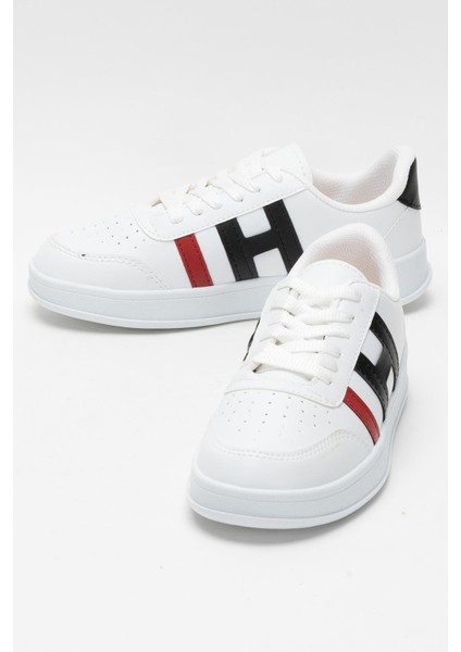 Unisex Spor Sneaker Ayakkabı Beyaz - Siyah indirimleri