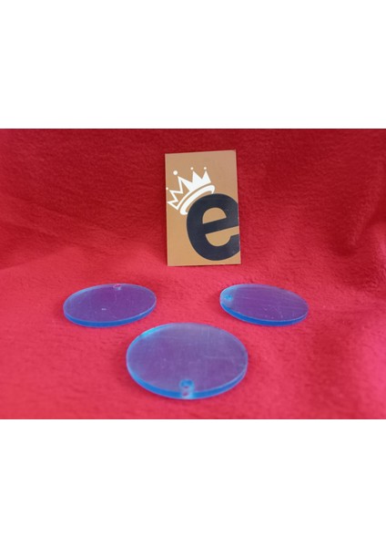 Şeffaf Cam Çizilmez Kare Yuvarlak Beşgen Şekilli Anahtarlık 50 Adet 0.5 cm Incelik 5 cm Çap Toplu Aksesuar ve Yüzey fiyatları