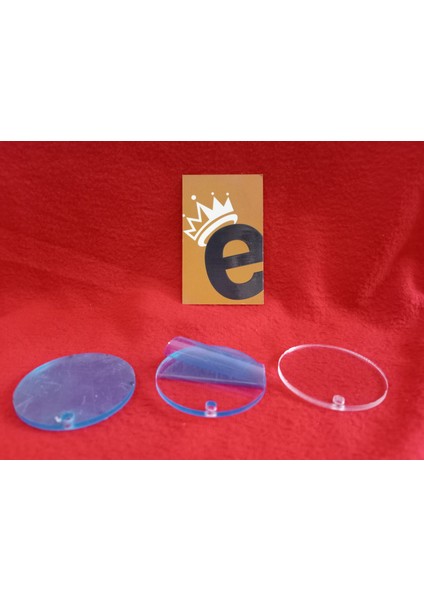 Şeffaf Cam Çizilmez Kare Yuvarlak Beşgen Şekilli Anahtarlık 50 Adet 0.5 cm Incelik 5 cm Çap Toplu Aksesuar ve Yüzey modelleri